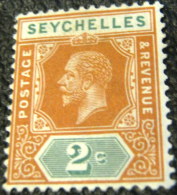 Seychelles 1917 King George V 2c - Mint - Seychellen (...-1976)