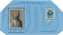 VATICANO INTERO POSTALE / AEROGRAMMA TIPO SAN GAETANO THIENE L. 900 - 1998 - CATALOGO FILAGRANO "A36" - NUOVO ** - Postal Stationeries