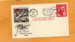 United Nations New York 1959 FDC - FDC