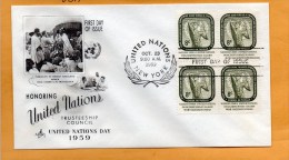 United Nations New York 1959 FDC - FDC