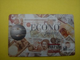 Econo Phone 60 Units With Sticker 0800 10412 Bank See 2 Photo´s Used Rare - Carte GSM, Ricarica & Prepagata