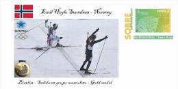 Spain 2014 - XXII Olimpics Winter Games Sochi 2014 Special Prepaid Cover - Emil Hegle Svendsen - Winter 2014: Sochi