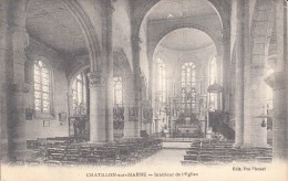 51 - Chatillon Sur Marne - Intérieur De L'Eglise. 1916 - Châtillon-sur-Marne