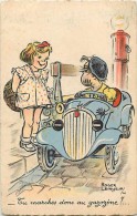 Themes Div- Voiture -automobile - Ref H239- Dessin Illustrateur Roger Levasseur - Enfants -pompe D Essence - - Levasseur, Roger