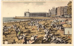 ACP - CPA - OSTENDE - La Plage Et Le Kursaal - Vierge - Couleur - Colecciones Y Lotes