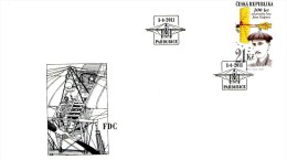 Year 2011 - 100 Years  The First Flight Of Czech Aviation PioneerJan Kaspar, 1 Stamps MNH - FDC