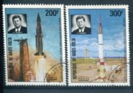 Haute-Volta Poste Aérienne   Y&T N° 160-161 : Fusée Kennedy - Kennedy (John F.)