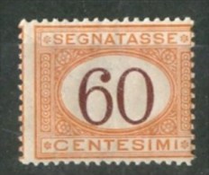 1924 Italia Regno Segnatasse 60c.Sas.n°33 Gomma Integra MNH** - Portomarken