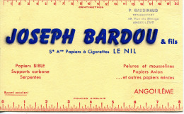 JOSEPH BARDOU & FILS  PAPIERS À CIGARETTES  LE NIL ANGOULEME - Papierwaren