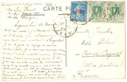 LBL23 - ALGERIE CPA VOYAGEE ALGER / CAGNES 23 NOVEMBRE 1926 - Lettres & Documents