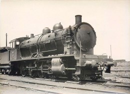 PHOTOGRAPHIE ANCIENNE : LOCOMOTIVE CONSOLIDATION 140-126 DE L'ETAT SURCHARGE TRAIN P.L.M. ZUG TRENO - Eisenbahnen