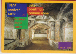 Città Del Vaticano - Cofanetto "150^ Ann. Della Pontificia Commissione Di Aecheologia Sacra"con 5 Carte Postali - Enteros Postales