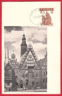 50 Maximum Card - Town Halls - Wroclaw - ARCHITECTURE - Tarjetas Máxima