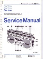 PHILIPS - Stéréo Radio Recorder D 8134 - Service Manual - Andere Plannen