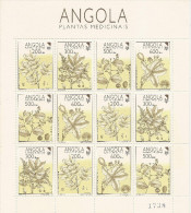 ANGOLA 1992 Medicinal Plants - Geneeskrachtige Planten