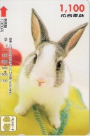 Télécarte Japonaise. Animaux. Lapin - Conejos
