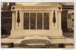 GUISCARD - LE MONUMENT AUX MORTS - SUPERBE CARTE PHOTO WW1 - Guiscard