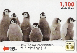 Télécarte Japonaise. Animaux.  Pingouin Et Manchot - Pingueinos