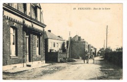 "France 59 - Feignies - Rue De La Gare" + Attelage - Feignies