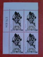 N° 2520b ** Synagogue En Bloc De 4 CdF. TTB. Cote 1 200 € - Unused Stamps