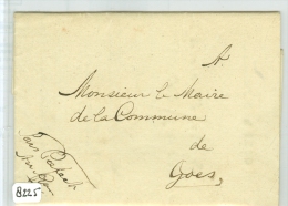 VOORLOPER * HANDGESCHREVEN BRIEF UIT 1811 AAN DE BURGEMEESTER VAN GOES (8225) - ...-1852 Prephilately