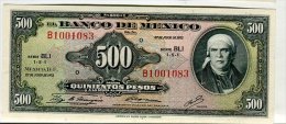 Mexique 500 Peso Morelos 27-6-72 - Mexiko
