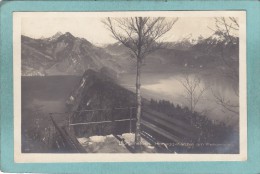 BÜRGENSTOCK  -  HONEGG - KÄNZELI  AM  FELSENWEG  -  1925  -  BELLE CARTE PHOTO   - - Autres & Non Classés