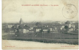 CP 87 St Laurent Sur Gorre Vue Générale  1908 - Saint Laurent Sur Gorre