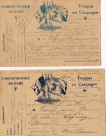 TB 4 - MILITARIA - Carte En Franchise Militaire - Troupes En Campagne - Lettres & Documents