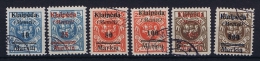 Deutsche Reich: Memel 1921 Michel  129 - 134 Used - Klaipeda 1923