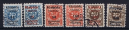 Deutsche Reich: Memel 1921 Michel  129 - 134 Used - Memel