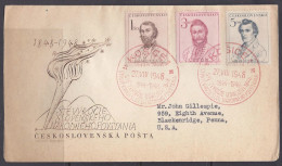 Czechoslovakia1948: Michel 546-8FDC - Storia Postale