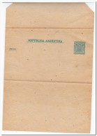 Argentinie 1896, 1 Centavo Prepayed Envelope ( Type Of Rice Paper ?? ) - Postal Stationery