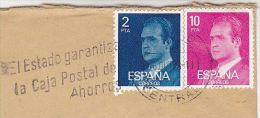 1978 Air Mail SPAIN COVER Stamps SLOGAN Pmk STATE GUARANTEES  POSTAL BANK Post Office Savings Bank Banking Finance - Poste