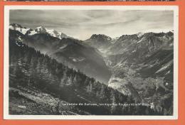 MOL2/299, La Vallée De Salvan, Les Aiguilles Rouges Et Le Mont-Blanc,  Circulée Date Ilisible - Salvan