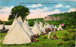 ETNISCH     4 PC    Little Natives Alaska   Comanche At Reservation 1906  Sioux Camp Black Hills  North Canada - Indiani Dell'America Del Nord