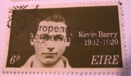 Ireland 1970 50th Anniversary Of The Death Of Kevin Barry 6p - Used - Usati
