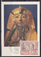 = Carte 1er Jour Paris 4 Sept 1976 N° 1899 Ramsés Fresque D'Abu Simbel, Et Détail Sarcophage - Archéologie