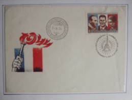 Enveloppe Hongrie, 3 Résistants Hongrois Au Service De La France - Postmark Collection