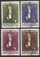 1956 Zu 292-295 / Mi 348-351 / YT 309-312 Obl. SBK 15,- Voir Description - Used Stamps