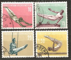 1957 Zu 297-300 / Mi 353-356 / YT 315-318 Sport Athlétisme SBK 60,- Obl. Voir Description - Used Stamps