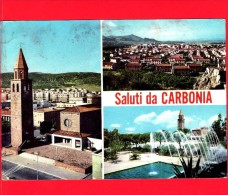 ITALIA - SARDEGNA - Cartolina Viaggiata Nel 1967 - CARBONIA - Vedute - Carbonia