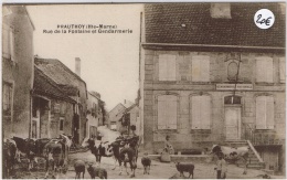 PRAUTHOY Rue De La Fontaine Et Gendarmerie (vaches) - Prauthoy