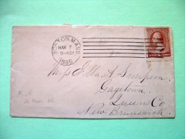 USA 1886 Cover Boston To Queens - Washington Scott # 210 - Storia Postale