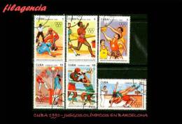 USADOS. CUBA. 1990-04 JUEGOS OLÍMPICOS EN BARCELONA - Gebraucht
