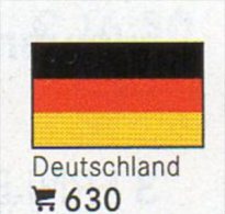 6 Stamps+flags-Sticker Deutschland In Farbe Set 4€ Kennzeichnung Von Alben+Karte LINDNER #630 BRD Flag Of New Germany D - Autres & Non Classés