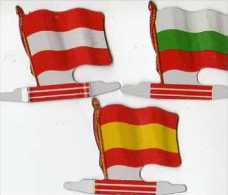 L´Alsacienne Biscuits Drapeaurama Drapeaux Autriche Espagne  Bulgarie - Placas En Aluminio (desde 1961)