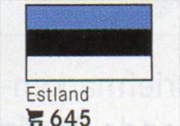 6 Stamps+ Flags-Sticker Estland In Farbe Set 7€ Zur Kennzeichnung Von Alben+ Karten LINDNER #645 Flag Of EESTI - Altri & Non Classificati