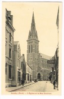 "France 59 - Caudry - L'Eglise Et La Rue Centrale" - Caudry