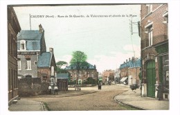 "France 59 - Caudry - Rues De St-Quentin, De Valenciennes Et Abords De La Place" Couleur - Caudry